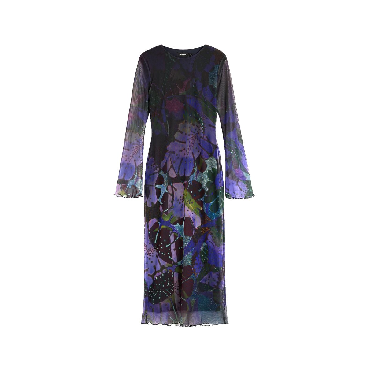 Robe en tulle imprimée M. C. Lacroix bleu, DESIGUAL