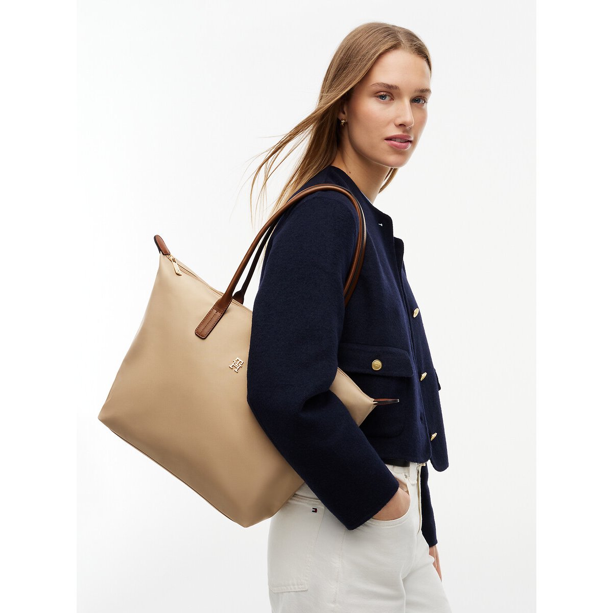 Tote bag, POPETTE beige chiaro, TOMMY HILFIGER