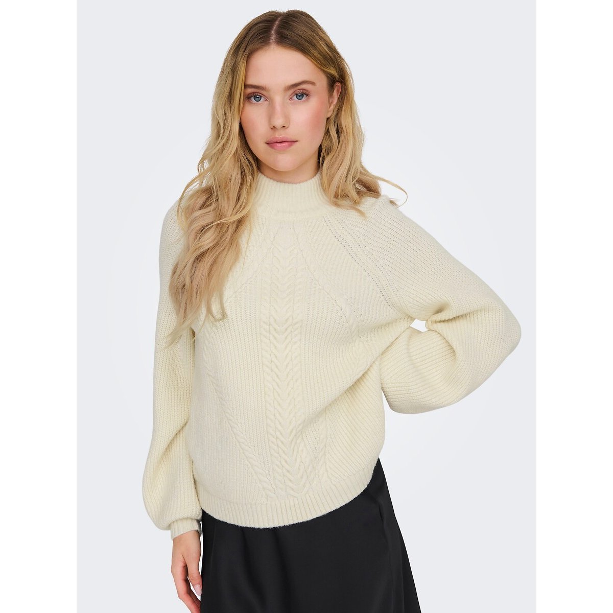 Maglione collo alto ecru , ONLY