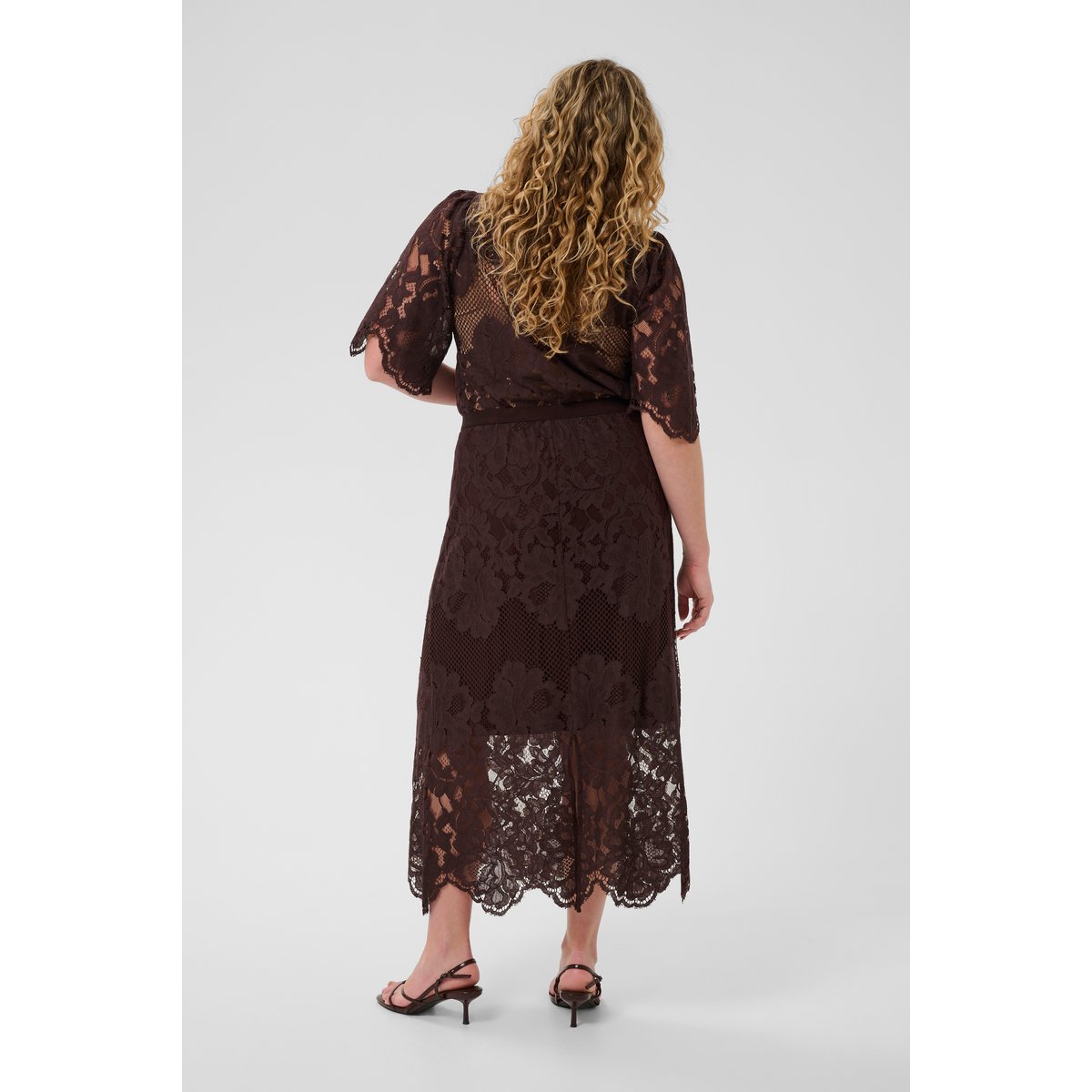 Jupe marron coffee bean, KAFFE CURVE