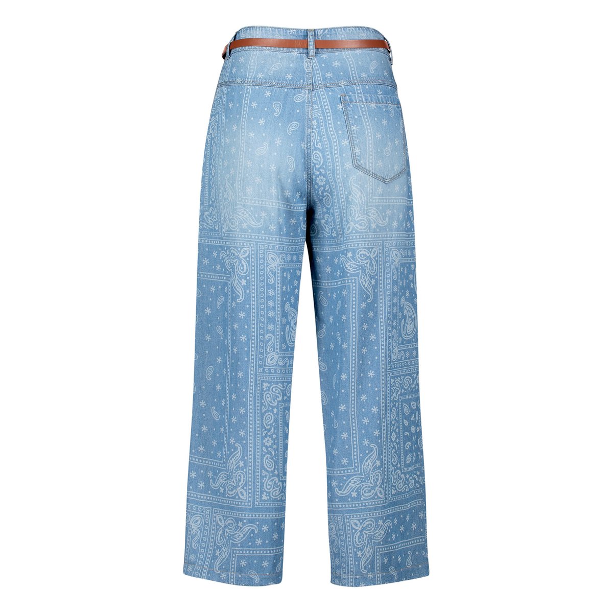 Pantalon casual à ceinture bleu, CARTOON