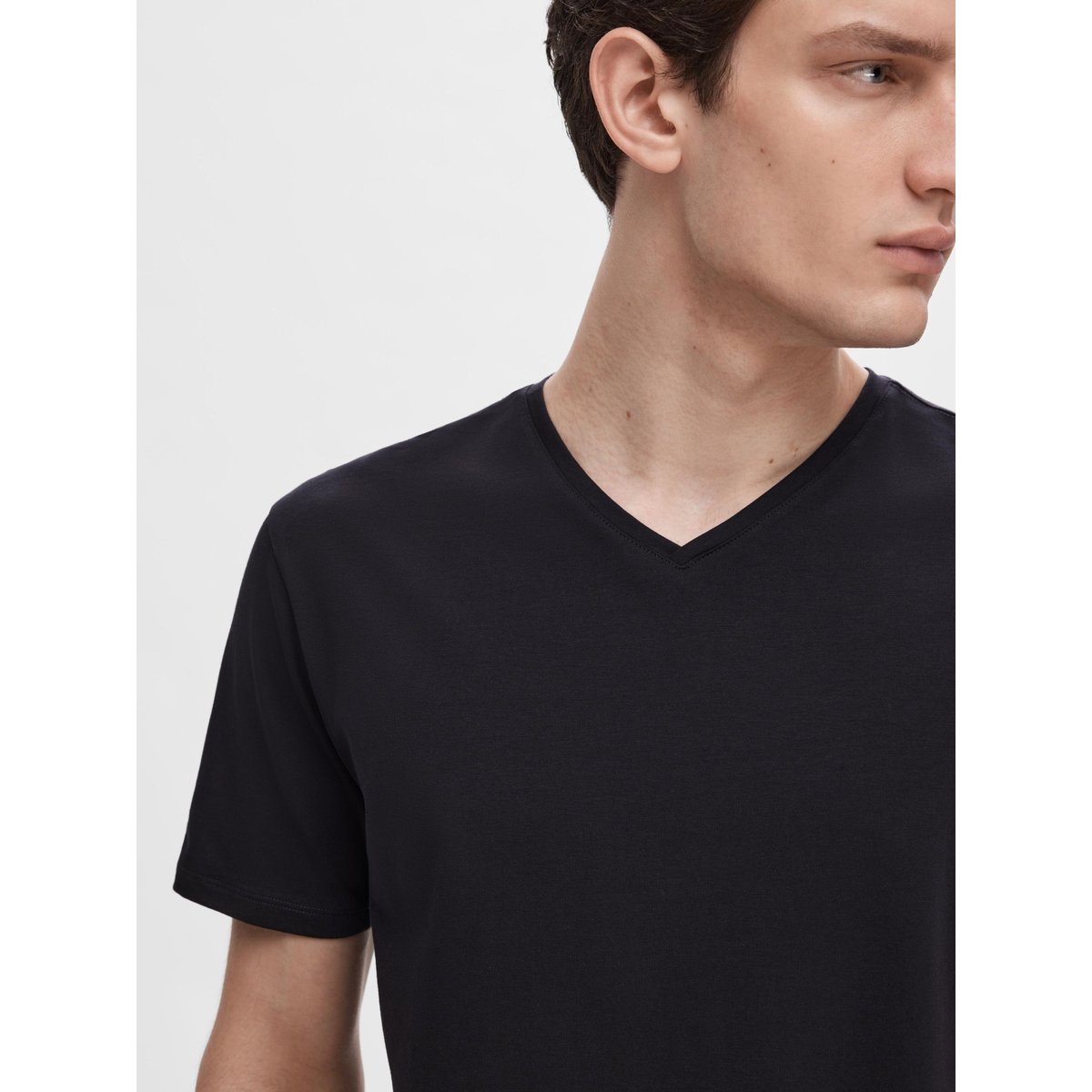 T-Shirt noir - black, SELECTED