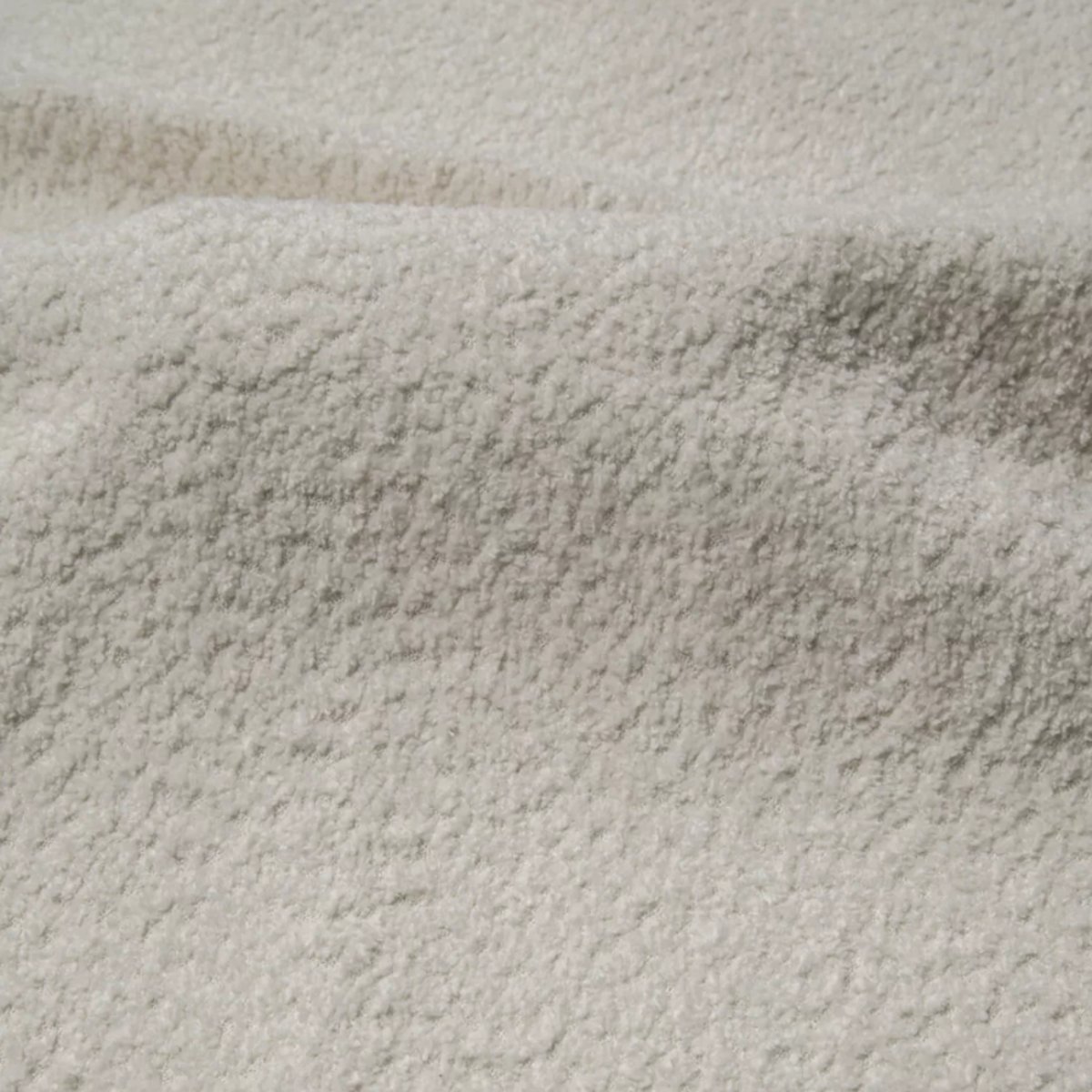 Canapé d'angle gauche convertible 5 places en tissu bouclette GABRIEL crème, SIA HOME