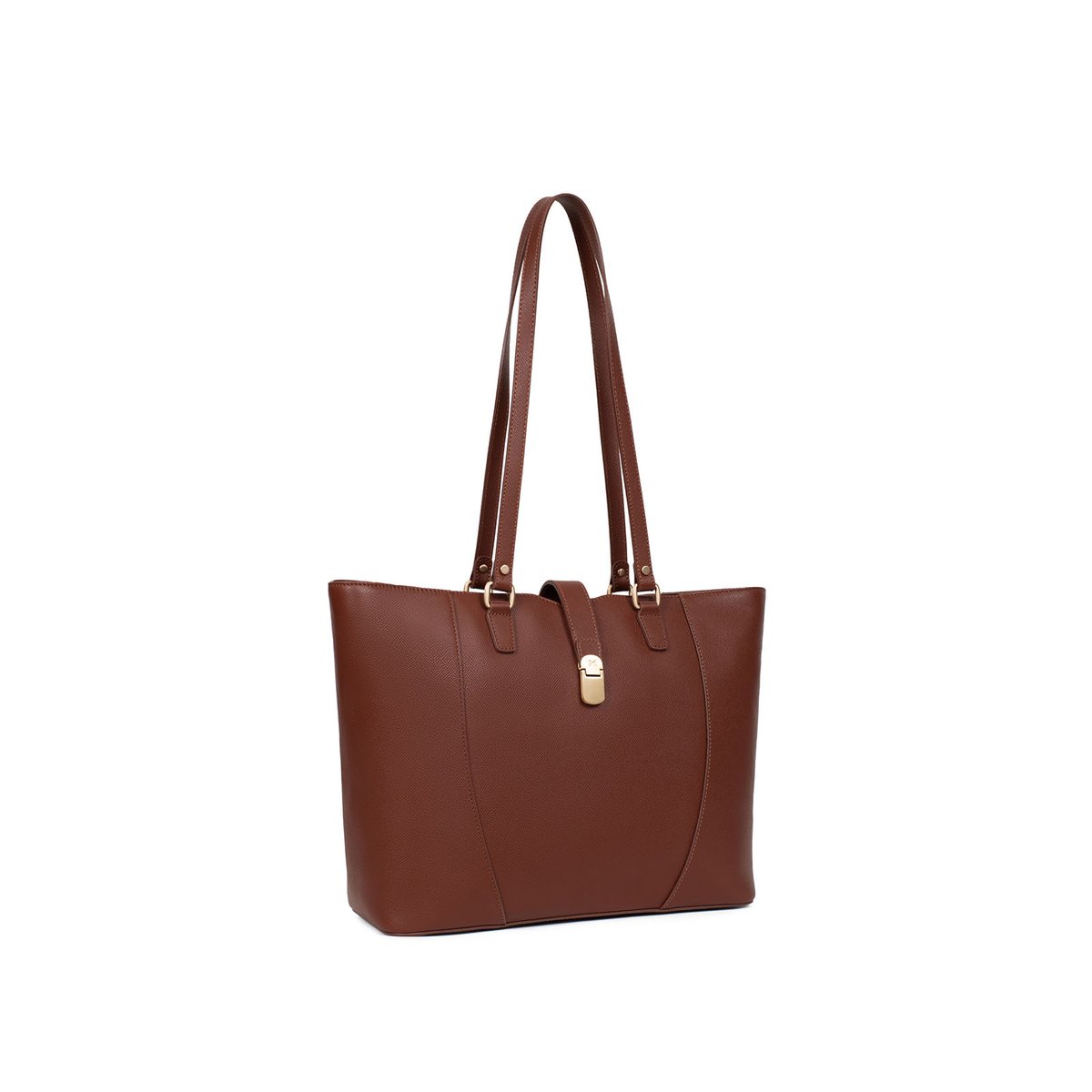 Sac cabas porté épaule AUDE marron, HEXAGONA