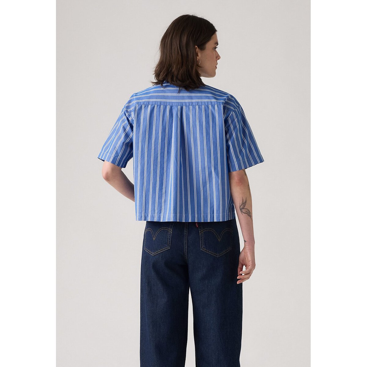 Chemise manches courtes rayé bleu/blanc, LEVI'S