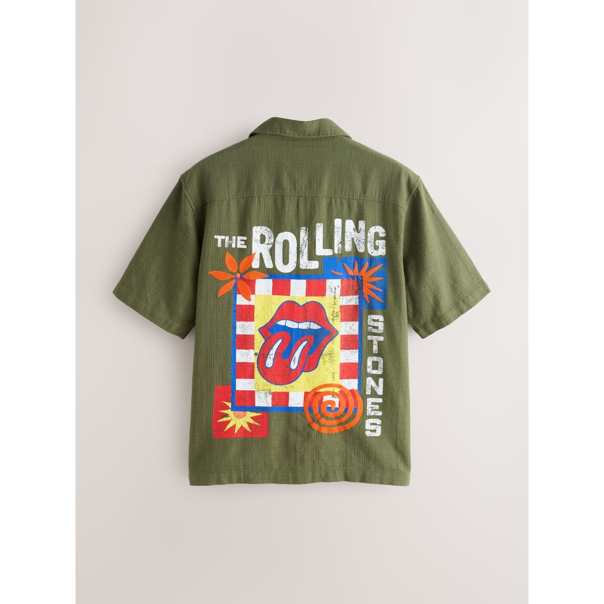 Chemise rolling stones à manches courtes gris, NEXT