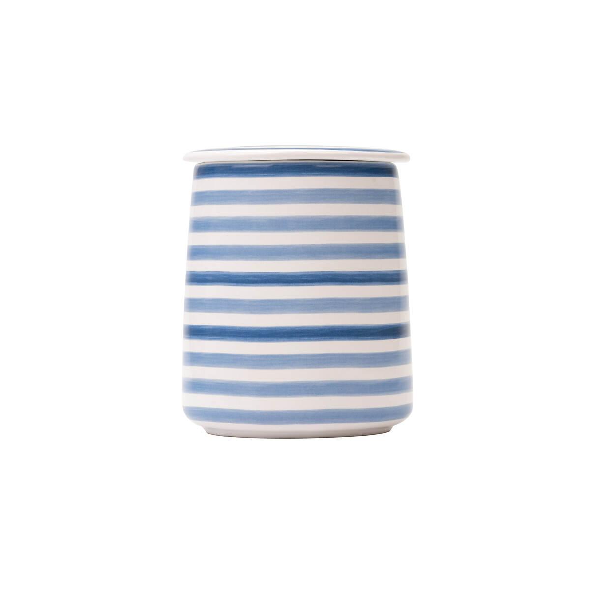 At Home Tea Storage Canister in Blue blue, MARY BERRY