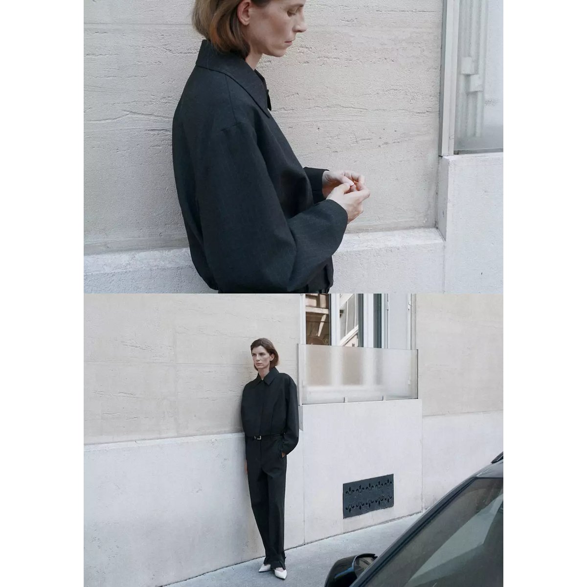 Blouson bomber à rayures tennis gris, MANGO