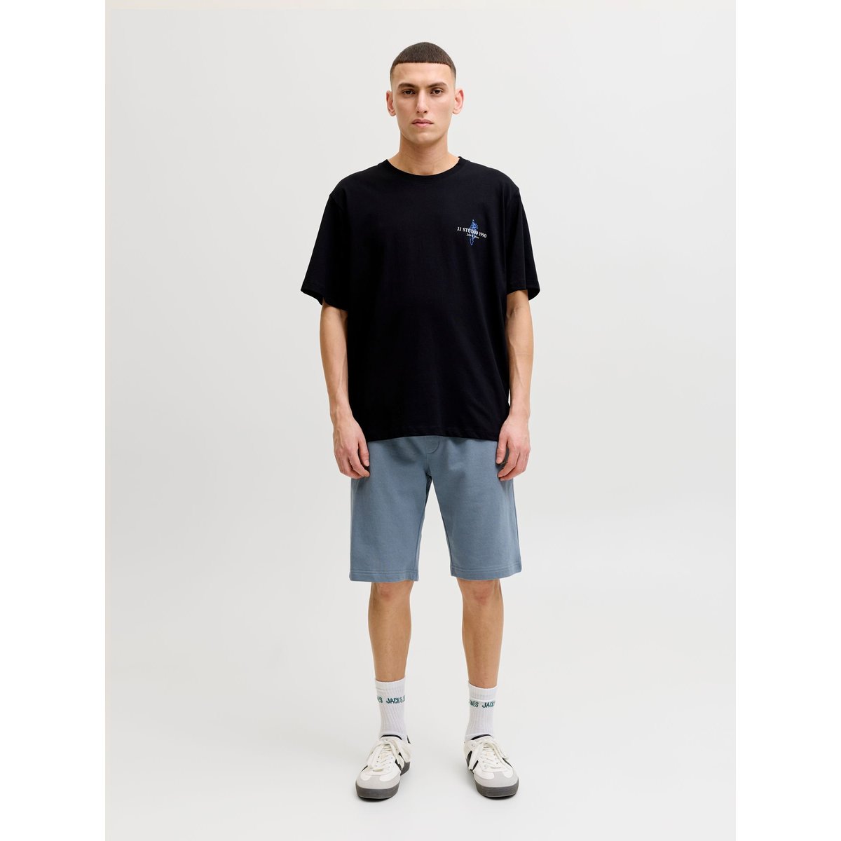 Short En Molleton grise - blue mirage 1, JACK & JONES
