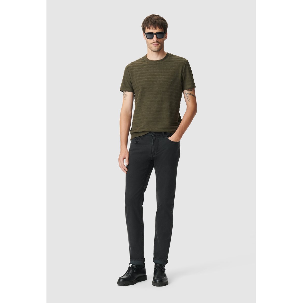 Jean slim vieilli BRUCE noir, IKKS