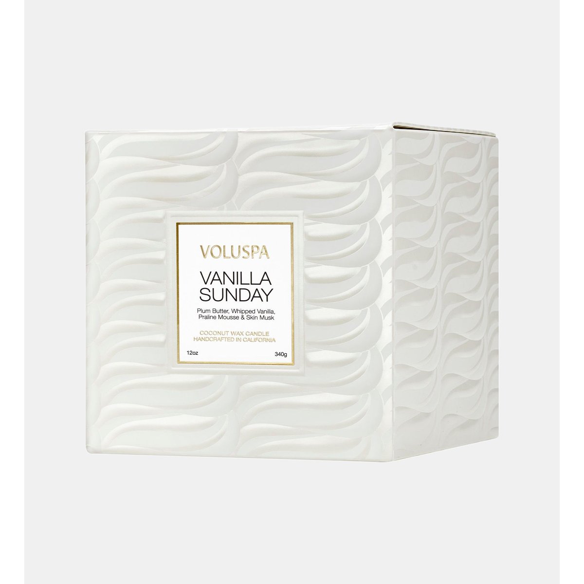 Vanilla sunday - bougie parfumée - modèle classique caramel, VOLUSPA