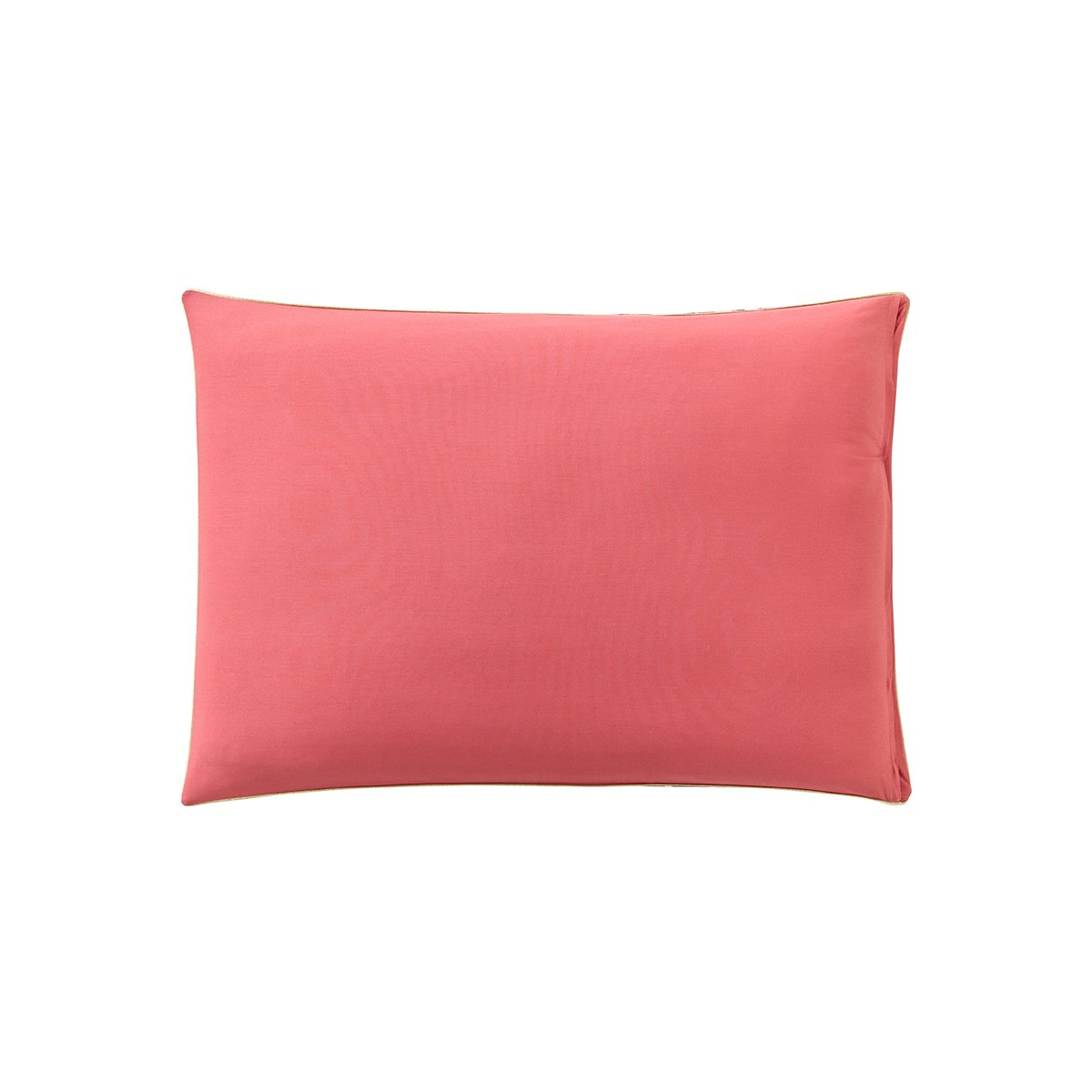 Taie d'oreiller imprimée en percale de coton, LEAVES rose foncé, ESSIX