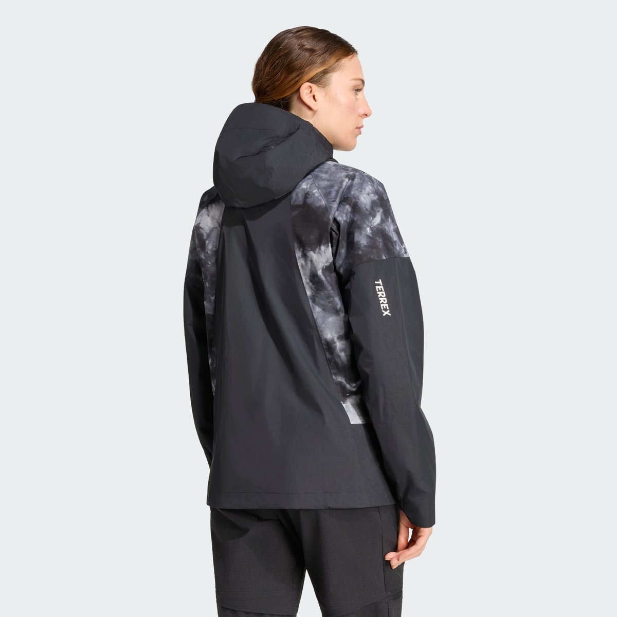 Veste Hybride Terrex Xperior 2,5 Couches Primeknit Teintée Par Pulvérisation Climaproof black, adidas Performance