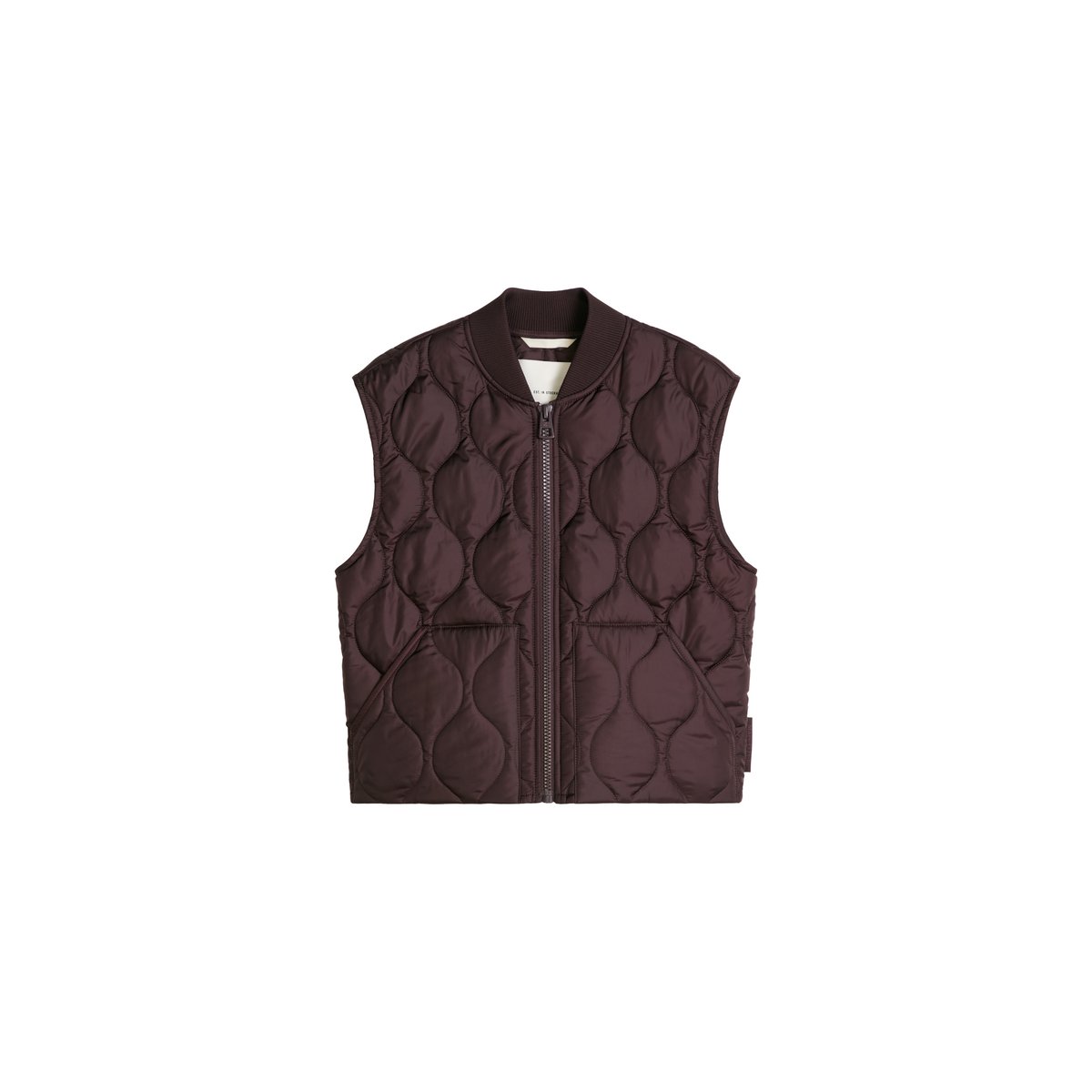 Gilet matelassé MOP x Function en polyester recyclé rouge, MARC O'POLO