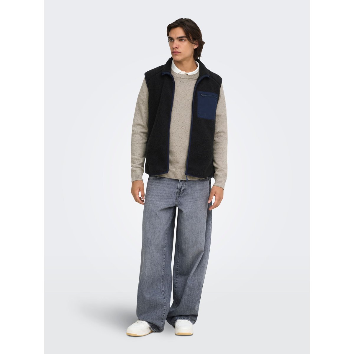 Pull En Maille silver lining, ONLY & SONS