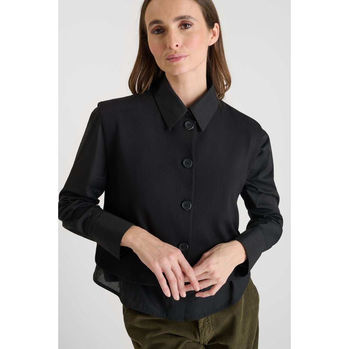 Gilet sans manches BETH black, LE TEMPS DES CERISES