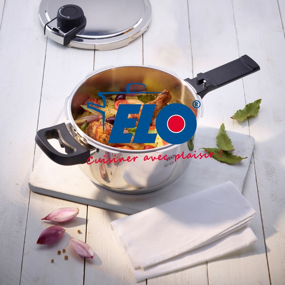 Autocuiseur vapeur 18/10 22 cm 4,5 litres MISTRAL PREMIUM aluminium, ELO