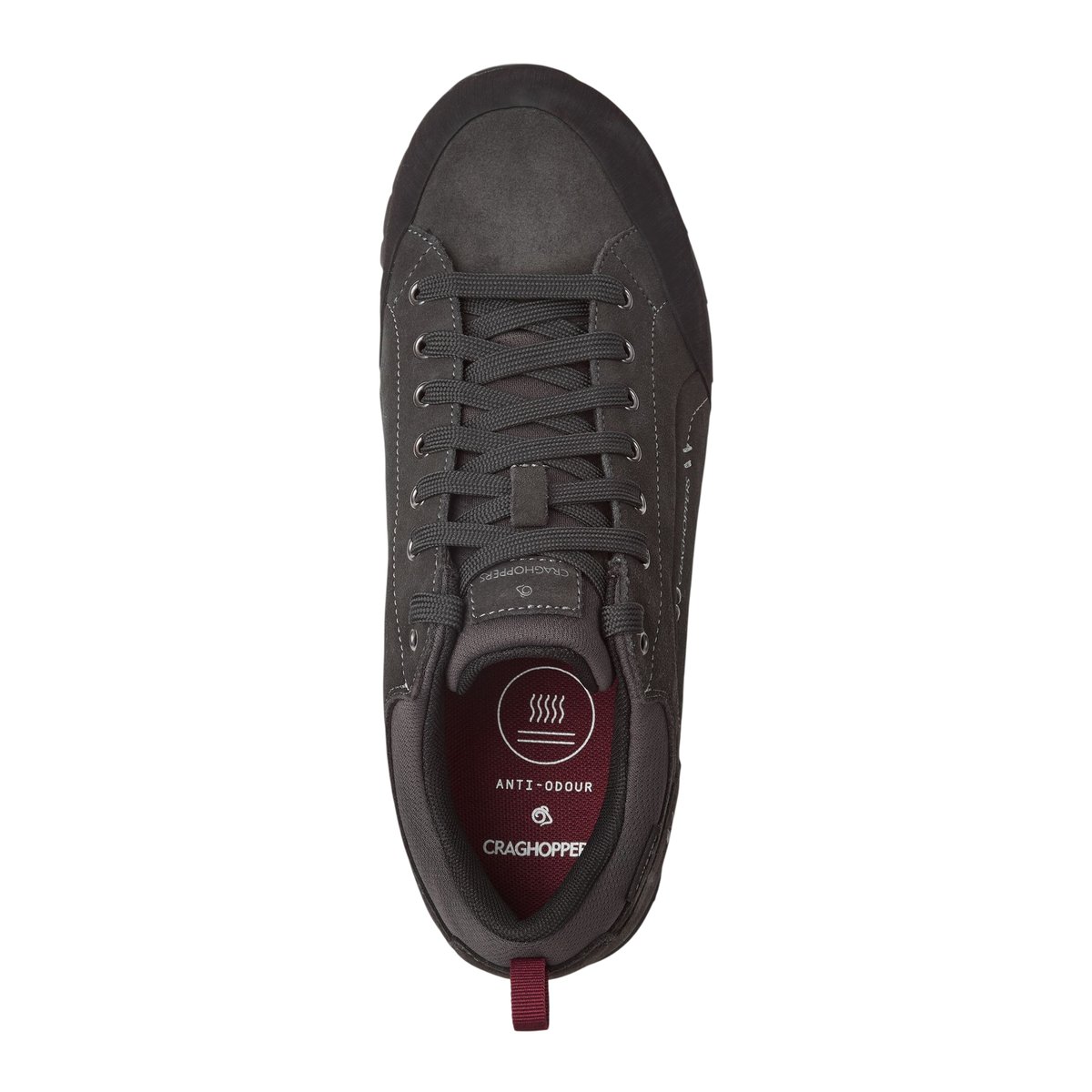 Baskets en cuir ONEGA gris foncé, CRAGHOPPERS