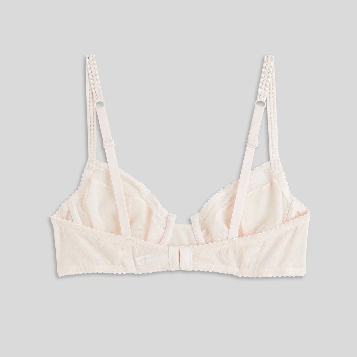 Soutien-gorge Paddé Adele En Tulle Flockée pistil, MONOPRIX