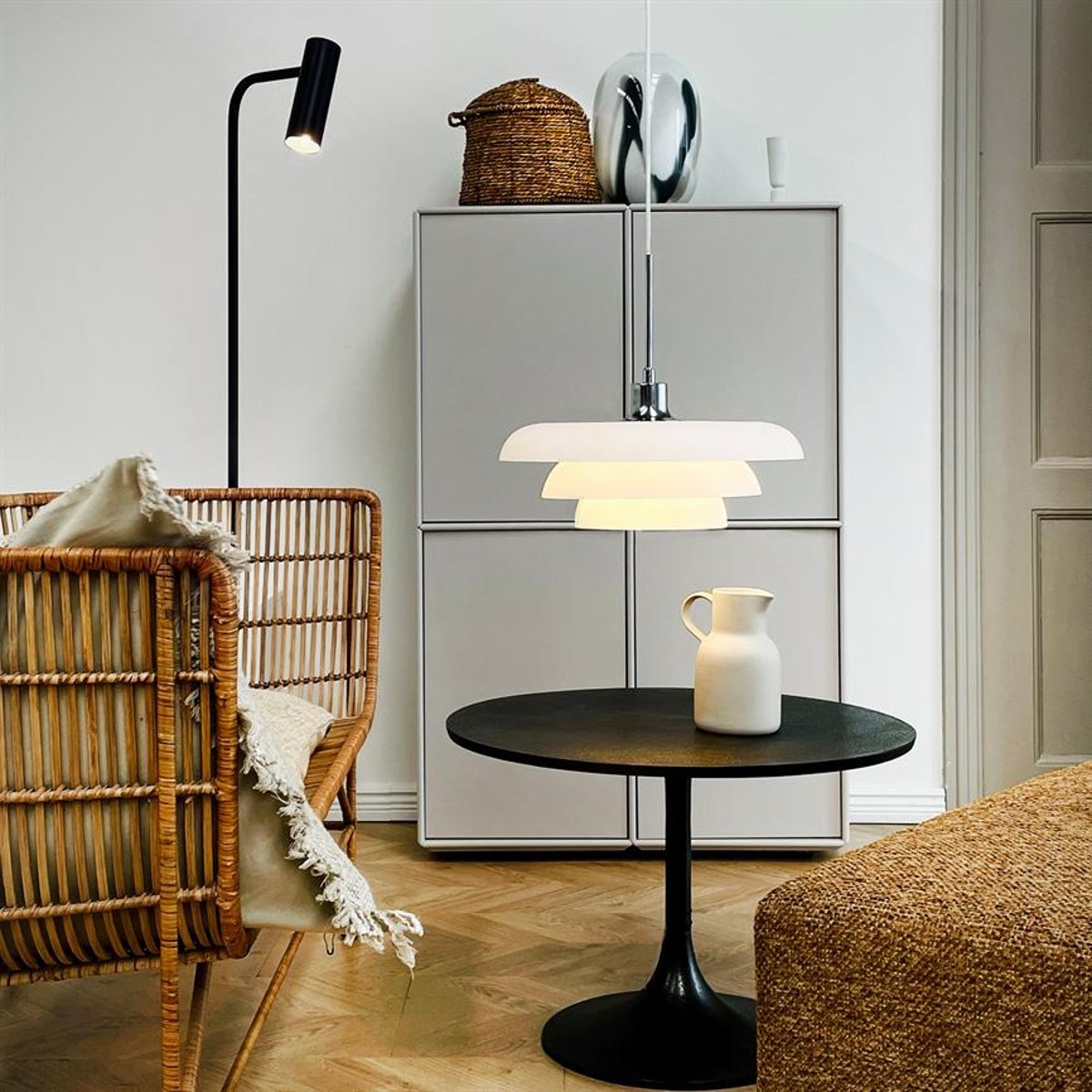 Suspension en verre AVA blanc, DYBERG LARSEN