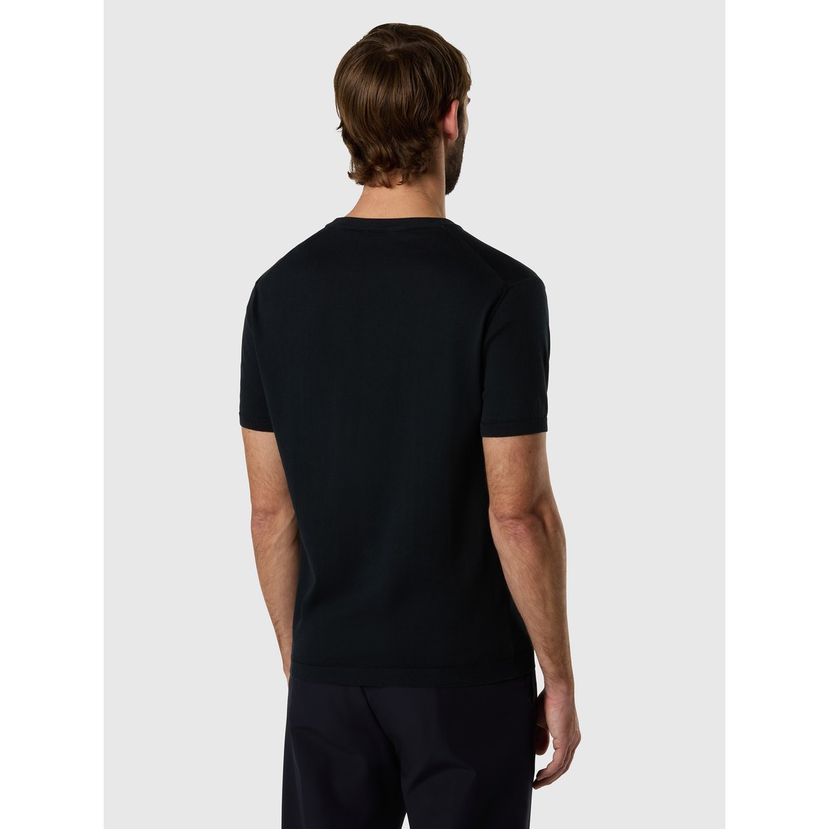 T-shirt en coton Pima noir, NORTH SAILS