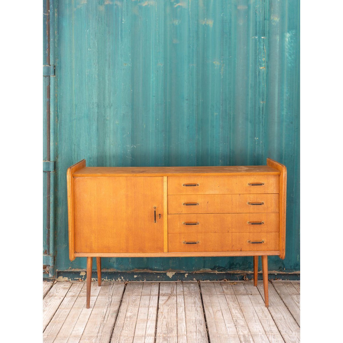 Enfilade en bois Margaret N°478 - Bon état bois foncé, DEBONGOUT