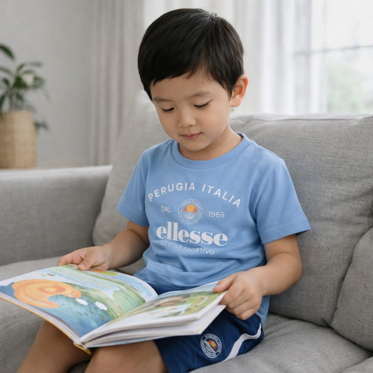 Lot de 2 t-shirts manches courtes et short SUMMER CAMP bleu roi, ELLESSE