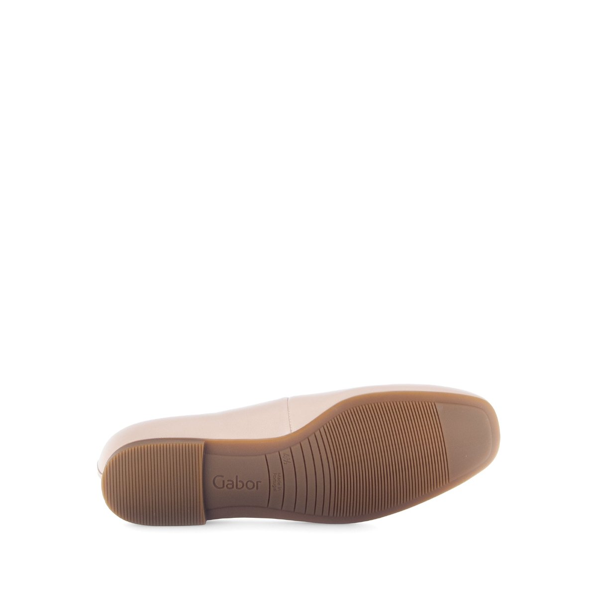 Ballerines en cuir à talon décroché rose, GABOR