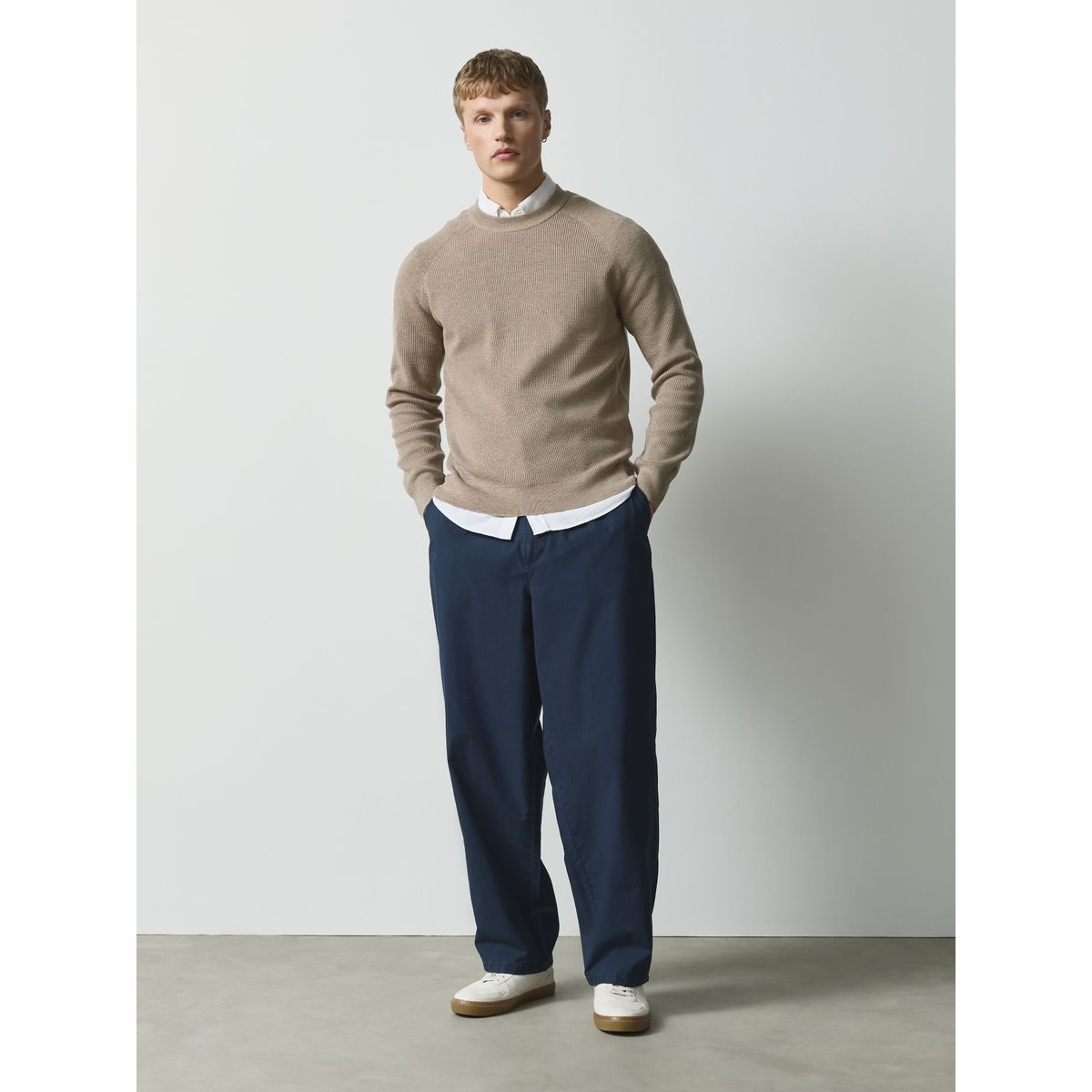 Pull en maille essential, lot de 2 bleu marine/neutre, NEXT