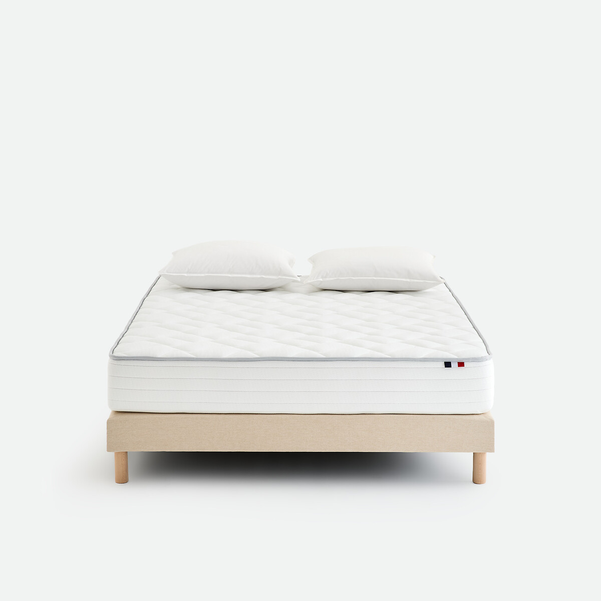 Matelas 406 ressorts biconiques, soutien ferme, accueil équilibré blanc, LA REDOUTE INTERIEURS