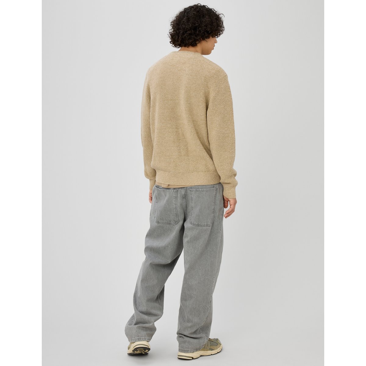 Pull col rond marron, BZB