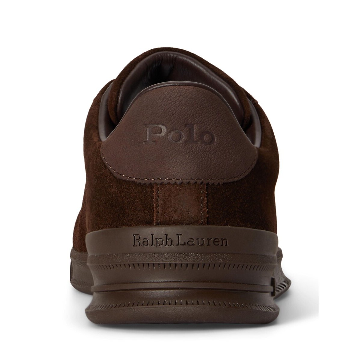 Sapatilhas em pele camurça, Heritage Court 3 castanho-chocolate, POLO RALPH LAUREN