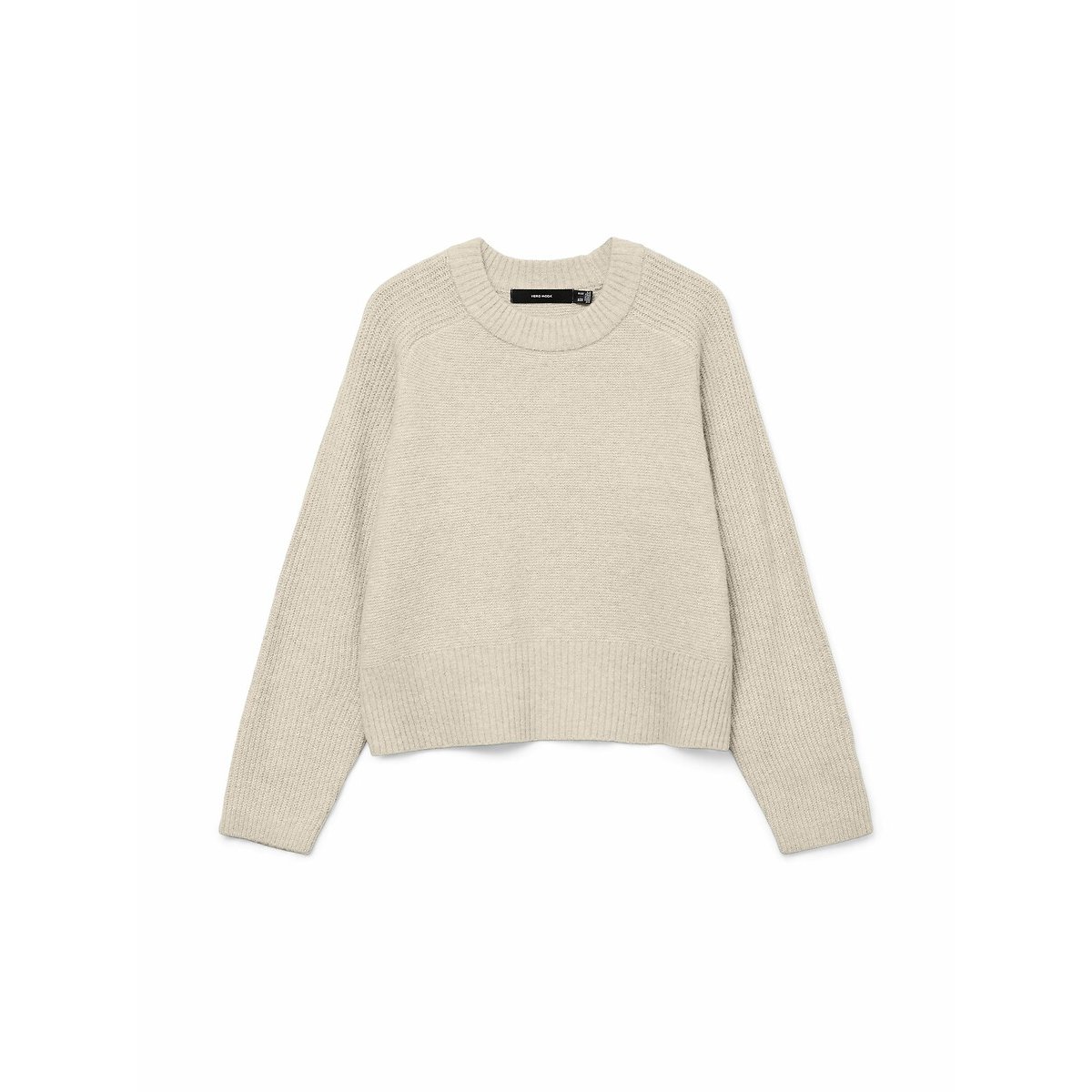 Crew Neck Jumper beige, VERO MODA