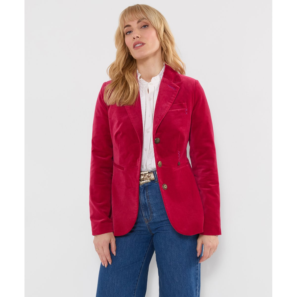 Magnifique Veste Blazer en Moleskine rose, JOE BROWNS