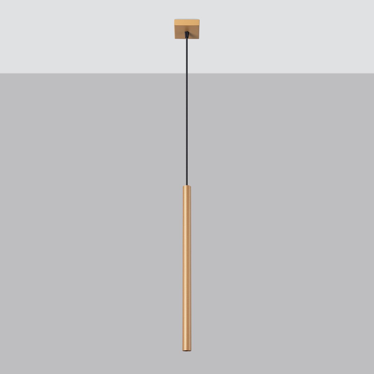 Suspension Acier Doré G9 1 Pastelo jaune, EDEN