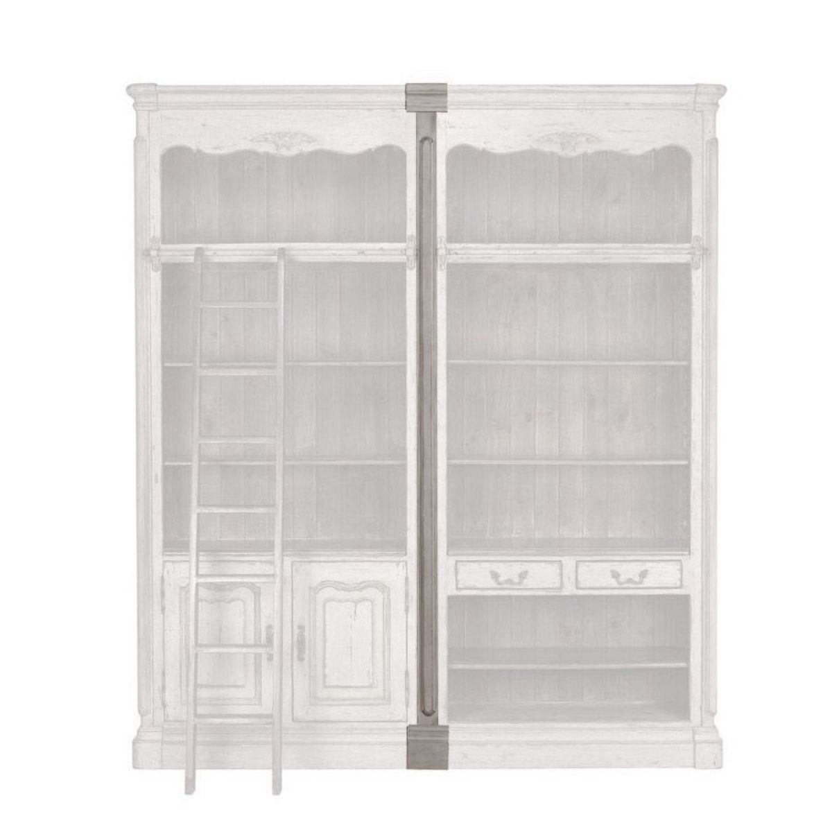 Set de jonction pour bibliothèque assemblable gris, INTERIOR'S