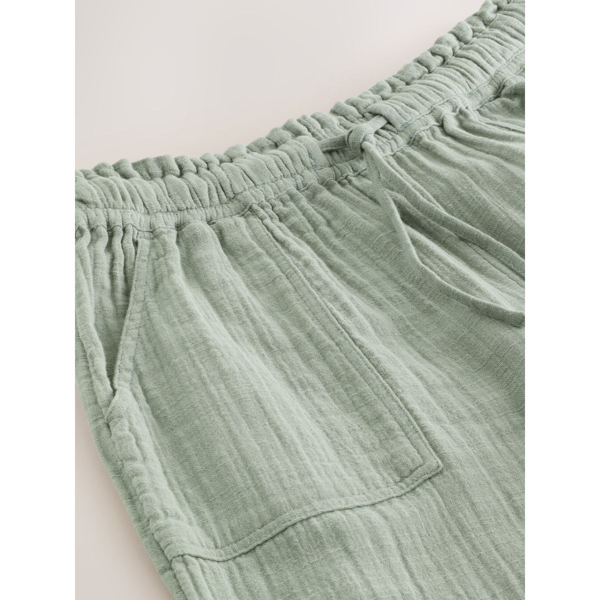 Pantalon ballon double gaze vert sauge, NEXT