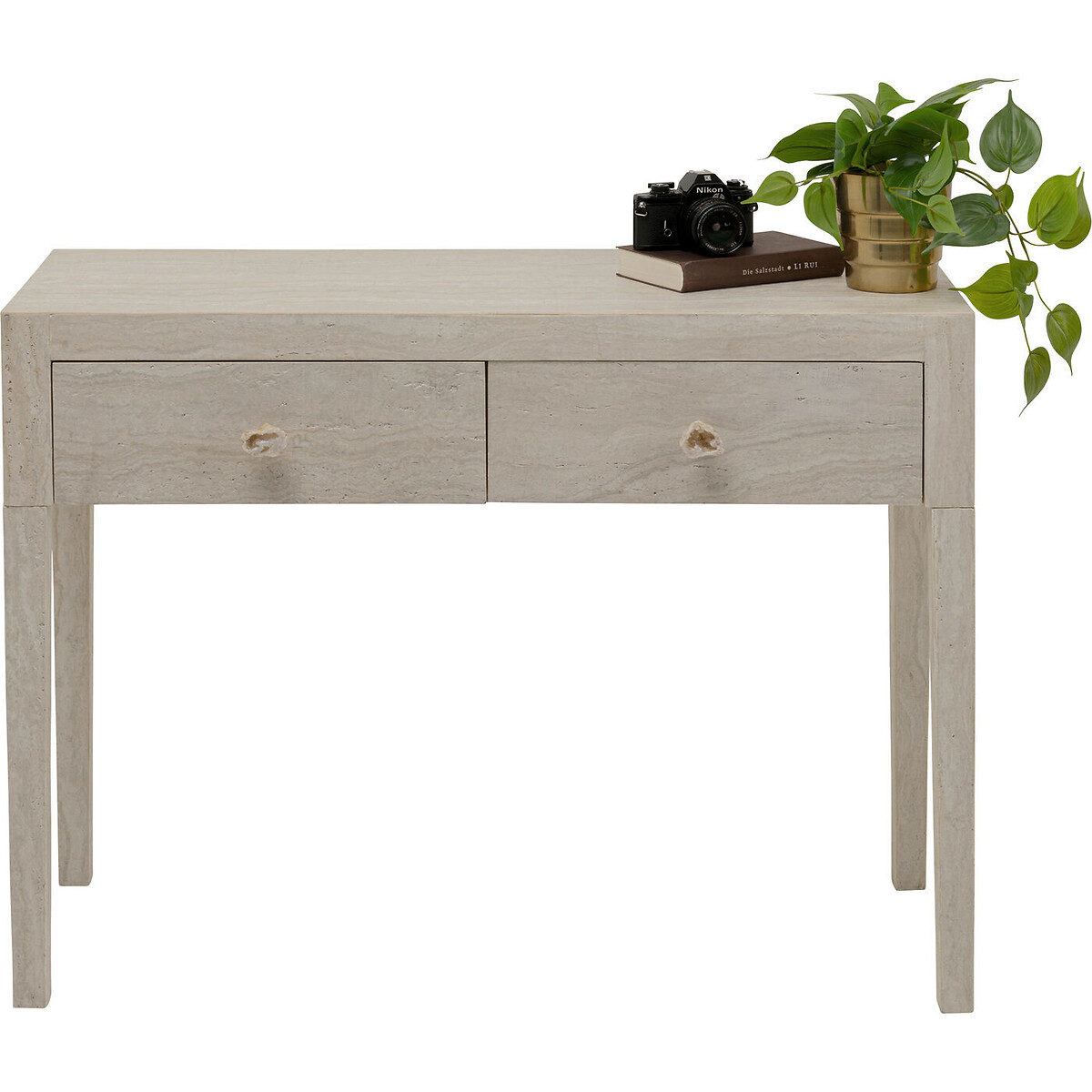 Konsole Travertino Drawers 100x77cm beige, KARE DESIGN