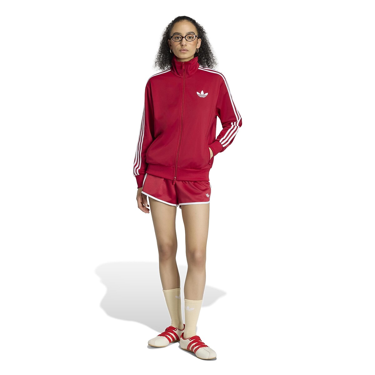 Veste zippée loose FIREBIRD rouge, adidas Originals