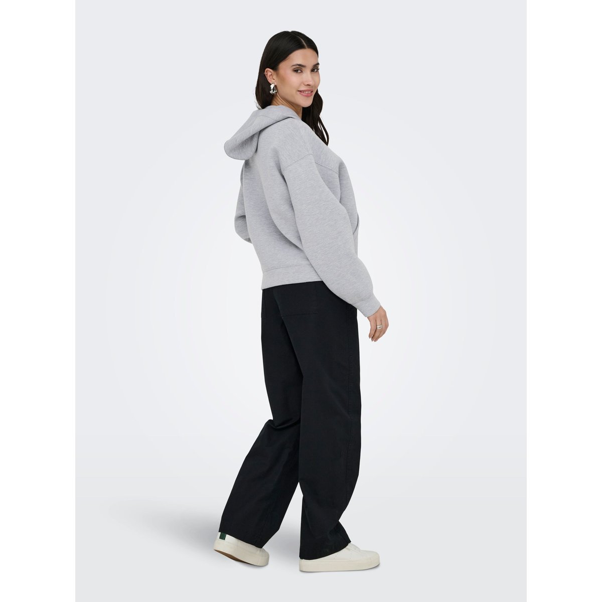 Sweat À Capuche grise - light grey melange, JDY