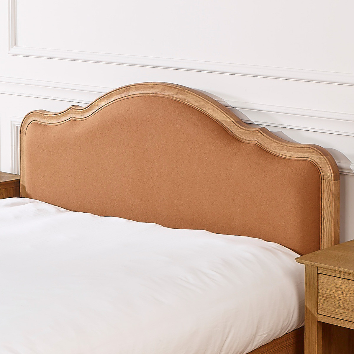 Lit deux places 160 x 200 en chêne, style shabby chic HENRY ralph tabaco, ROBIN DES BOIS