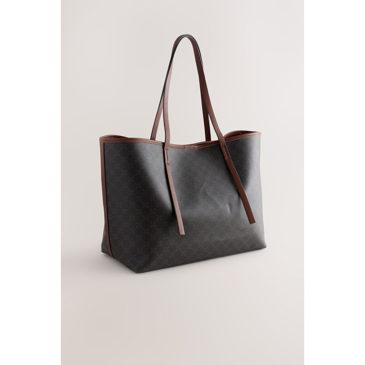 Grand sac à bandoulière monogramme marron, NEXT
