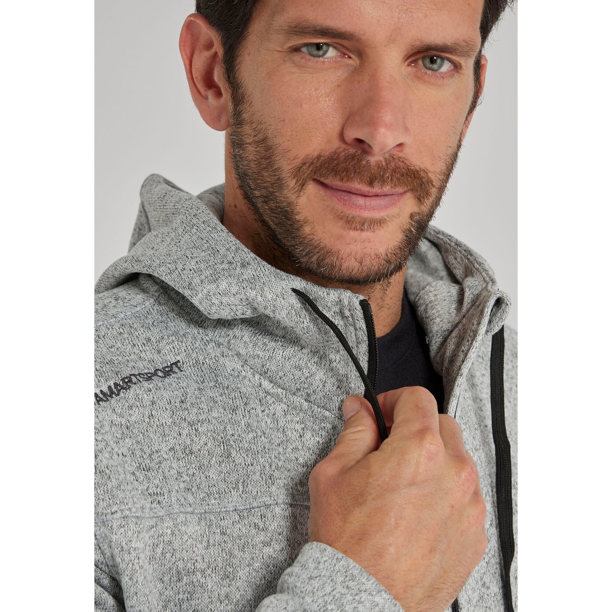 Polaire capuche Thermolactyl gris, DAMART SPORT