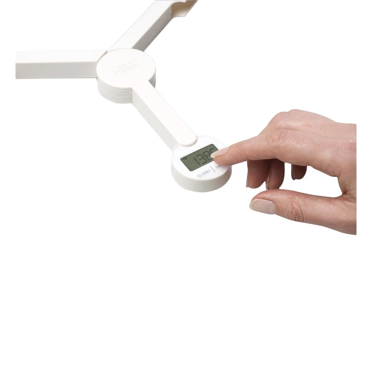 Balance numérique pliable triscale blanc blanc, JOSEPH JOSEPH