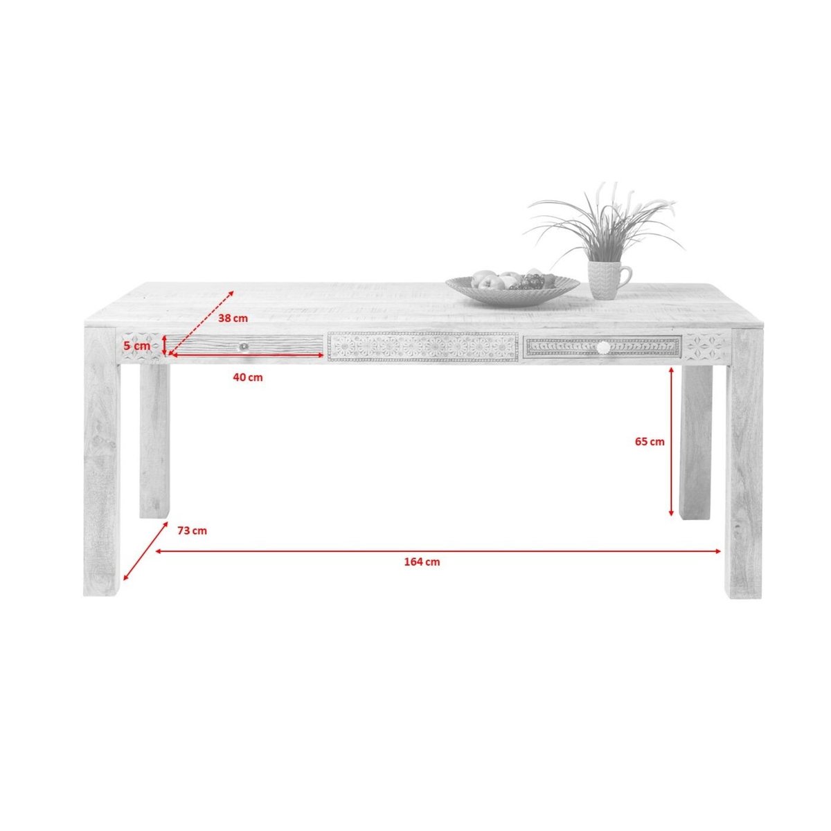 Table en manguier, PURO bois, KARE DESIGN