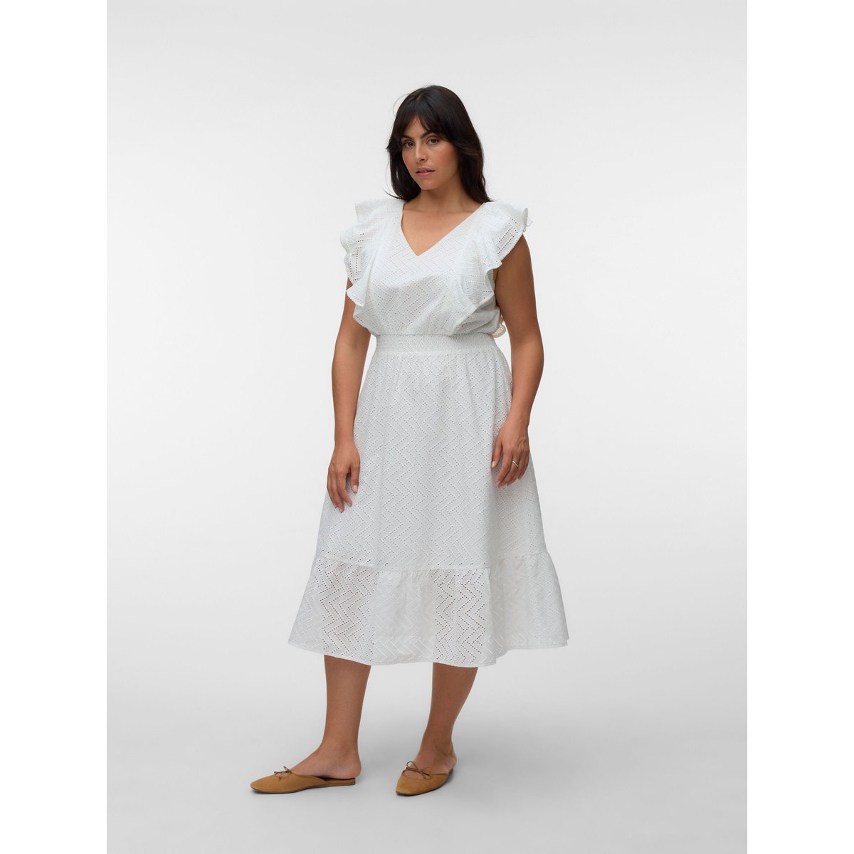 Robe Smockée snow white, VERO MODA