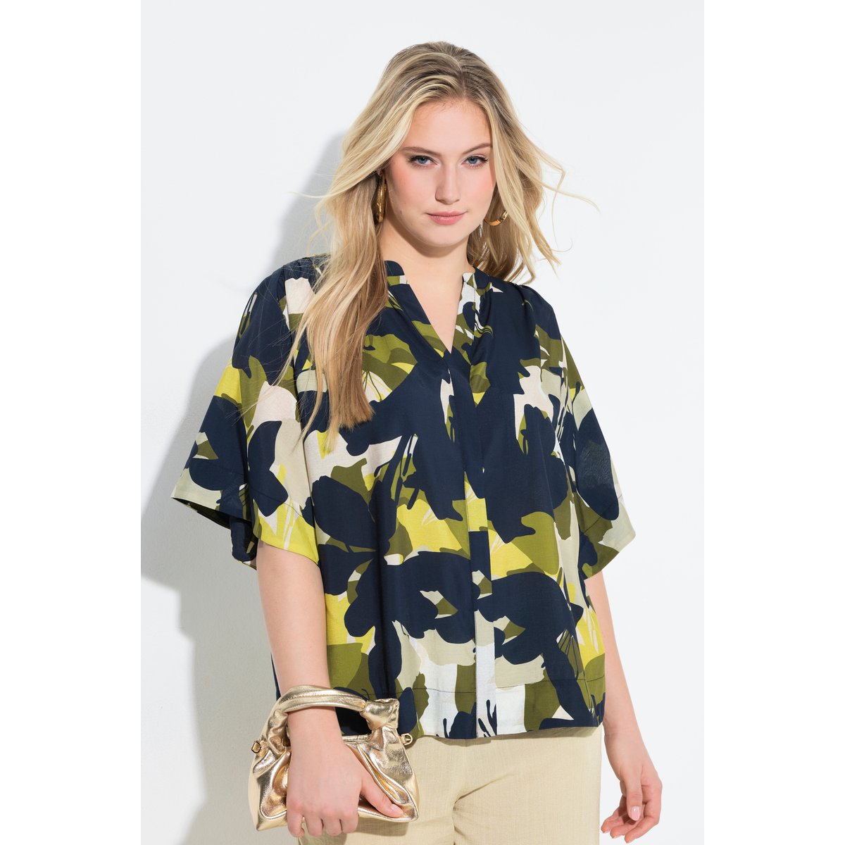 Blouse oversize marine, ULLA POPKEN