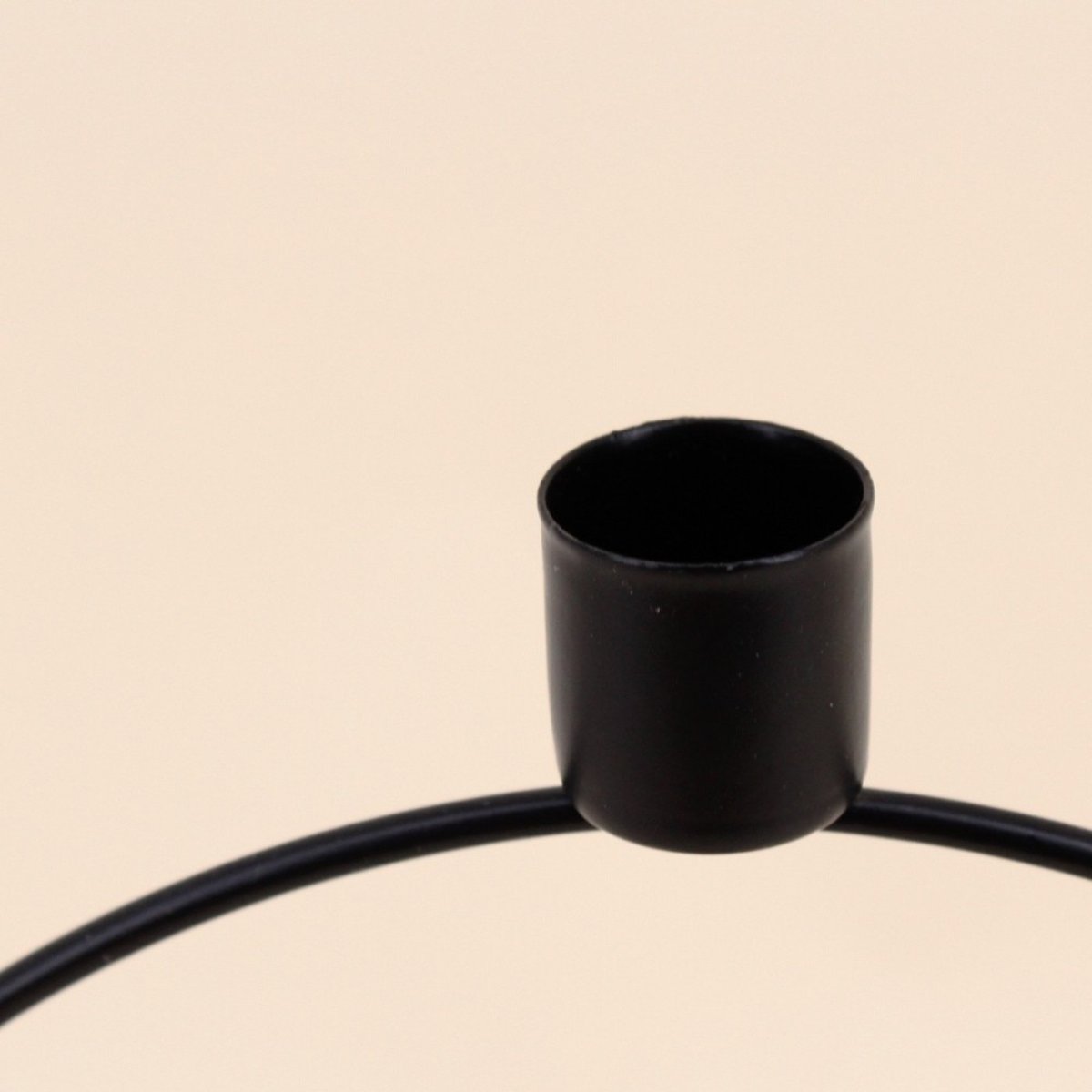 Bougeoir design silhouette penseur 22cm noir, ORNAMI
