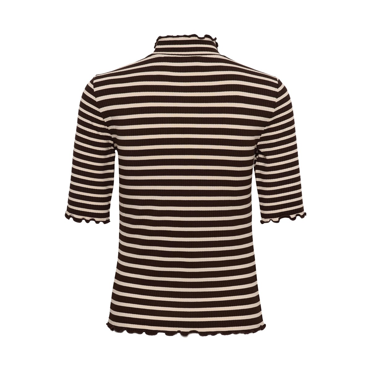 T-shirt marron java stripe, CREAM