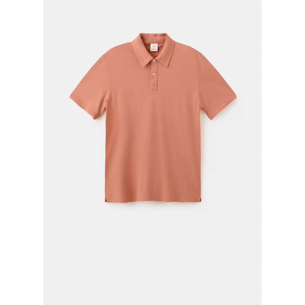 Polo 100 % coton délavé saumon, MANGO MAN